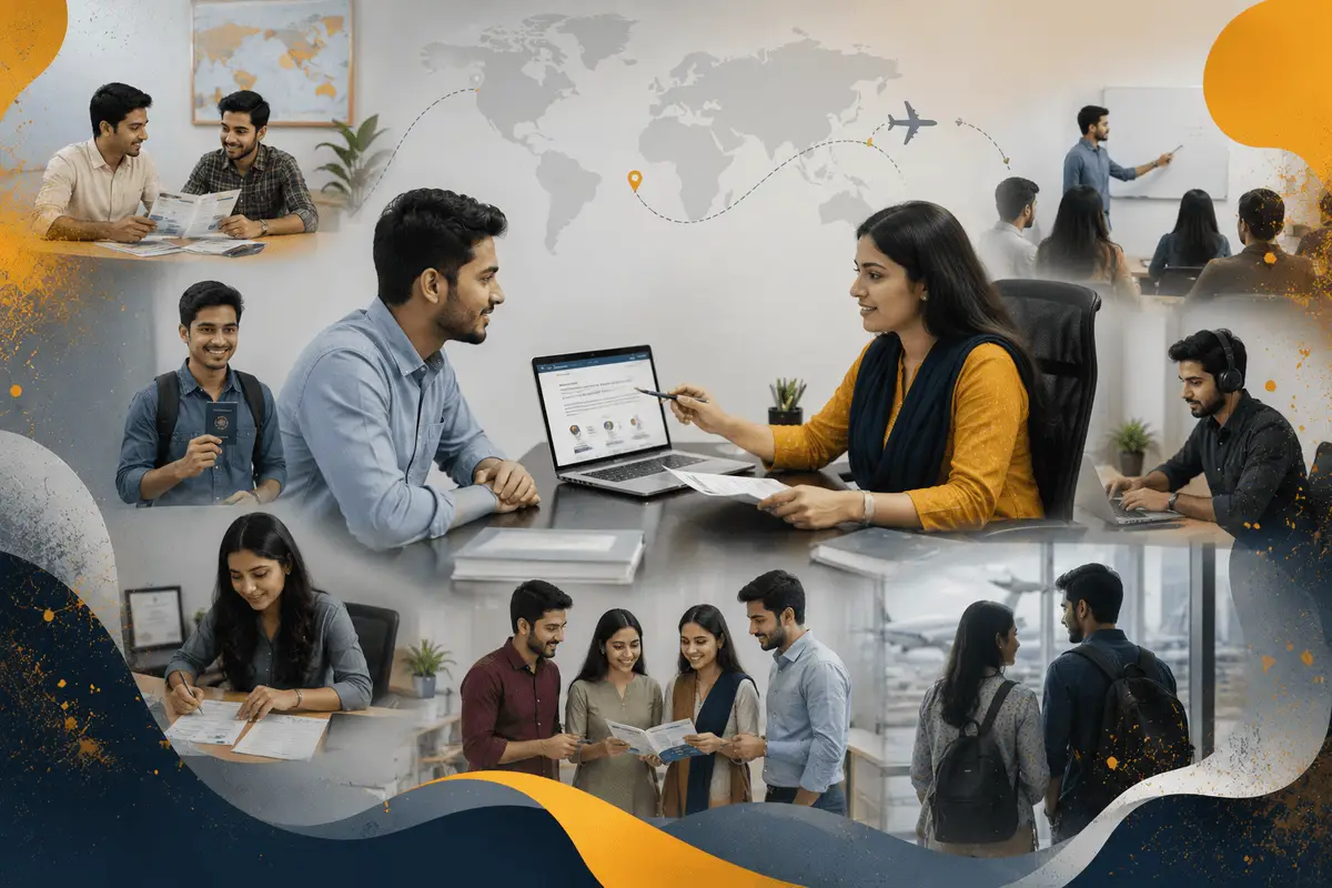 Bangladeshi student receiving study abroad consultation at Tredmig office