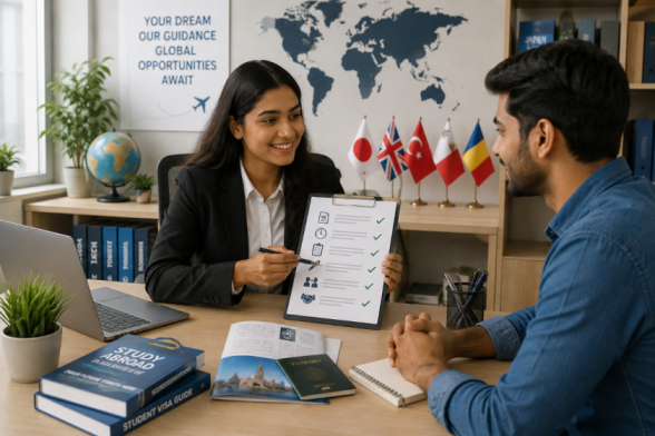 Visa interview preparation session for students in Bangladesh
